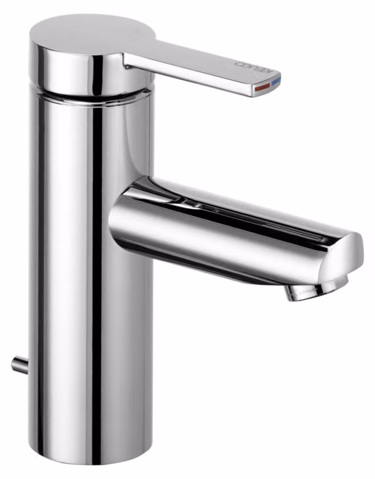 Miscelatore monocomando per lavabo Keuco Plan Blue 90 mm con scarico a scomparsa - cromato - 53902010000