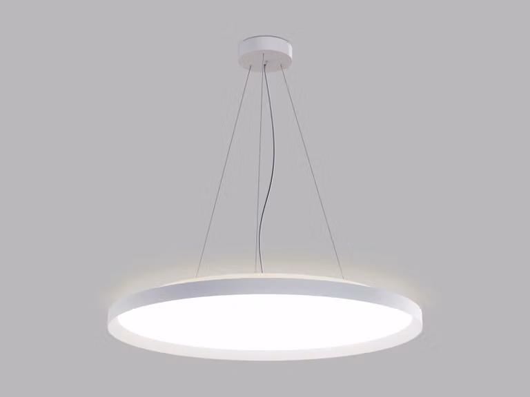 Apparecchio LED a sospensione MOON P/N-Z CRI90 aura dimmerabile, Variante: MOON P/N-Z, Ø 800 mm, 88 W, 6160 lm, bianco, 2CCT, DALI