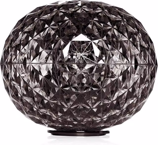 Kartell Planet 9386 Lampada da tavolo LED moderna in vetro trasparente o fumé