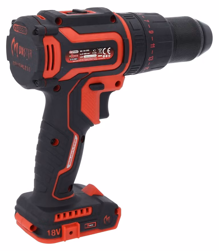 KS TOOLS eMONSTER Trapano avvitatore a percussione a batteria senza spazzole - 515.6301