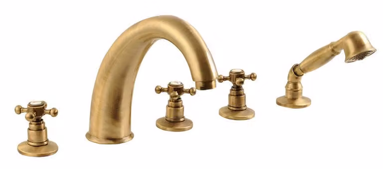 ANTEA Miscelatore per vasca a 5 fori, bronzo