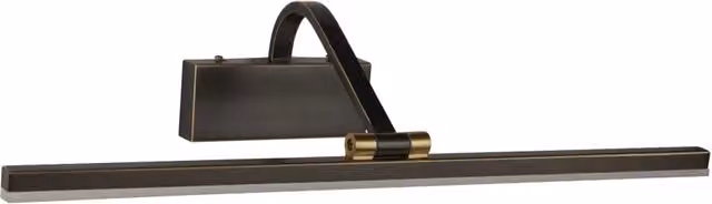 Applique Moderna Bilbao Searchlight in Acciaio Nero e Oro con LED da 14W 3000K Luce Calda