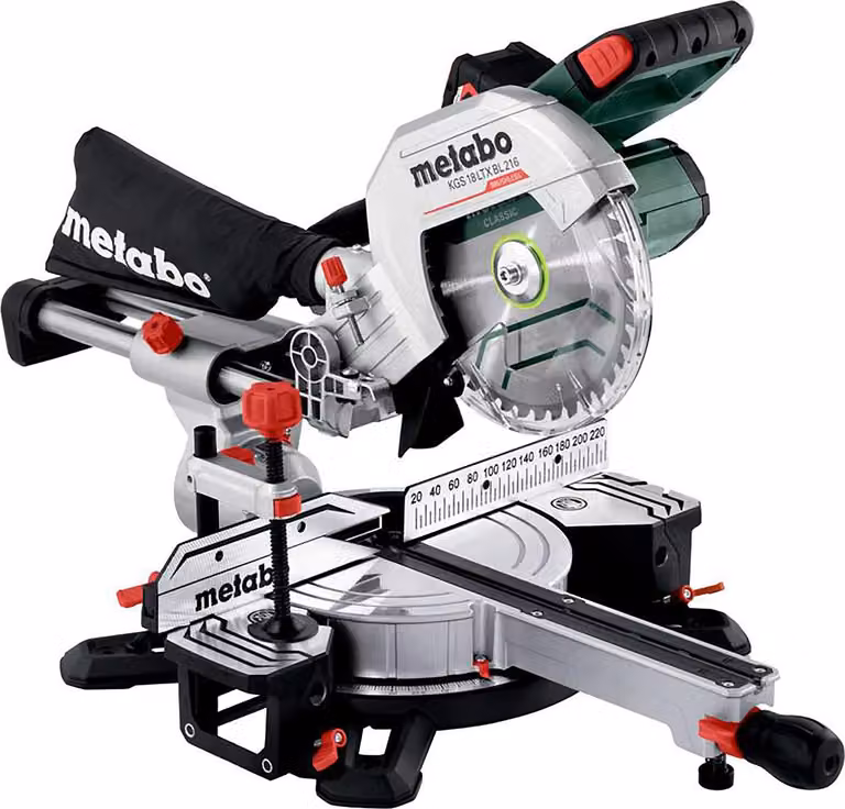 Metabo KGS 18 LTX BL 216 Akku-Kappsäge (18V 2x5.2Ah Li-Power, ASC 55) 614216650