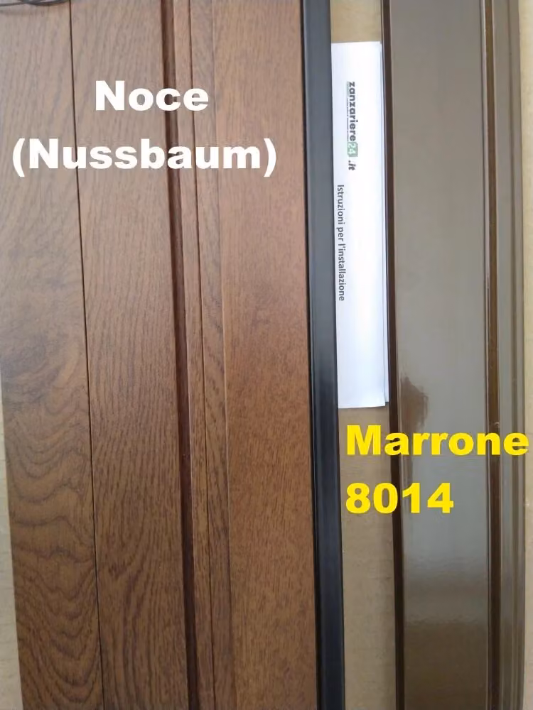 Zanzariera laterale a plissé ZETA24 riducibile in kit da taglio, L: 110 cm, H: 235 cm, Colore Noce