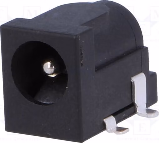 1 connettore femmina da 5,5 mm, con spinotto da 5,5/2,1 mm per alimentazione CC, 2,1 mm DC-10AS (FC68148S)