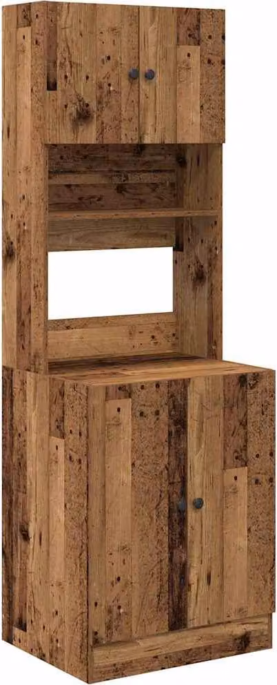 Credenza da cucina 2 pcs Legno vecchio 60 x 50 x 180 cm