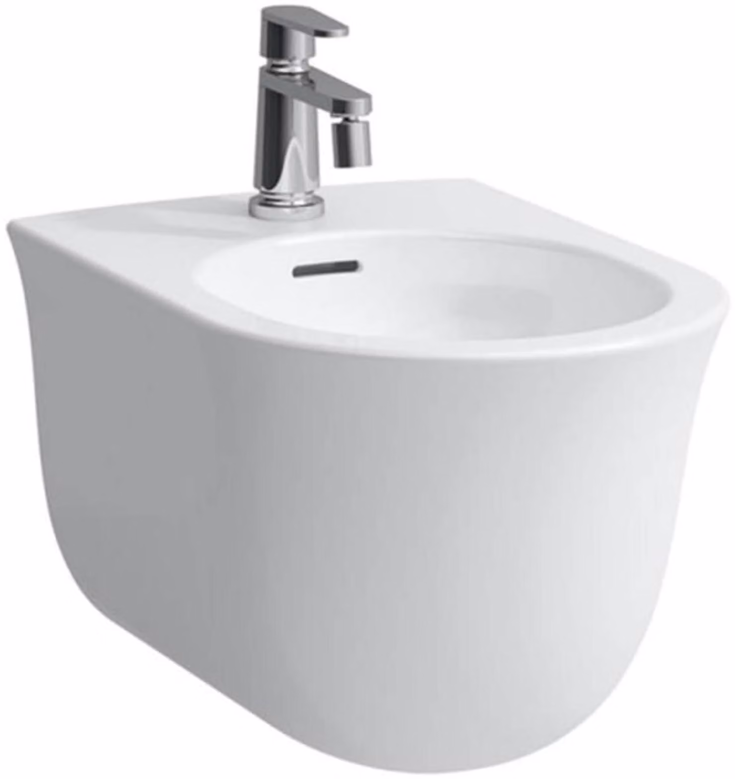 LAUFEN The New Classic bidet mural, 1 trou pour robinet, avec trop-plein, fixation non apparente, H8308510003021, H8308510003021