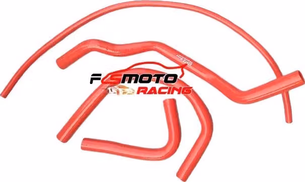 Raccordo per radiatore, struttura in silicone, resistenza alle alte temperature, arancione