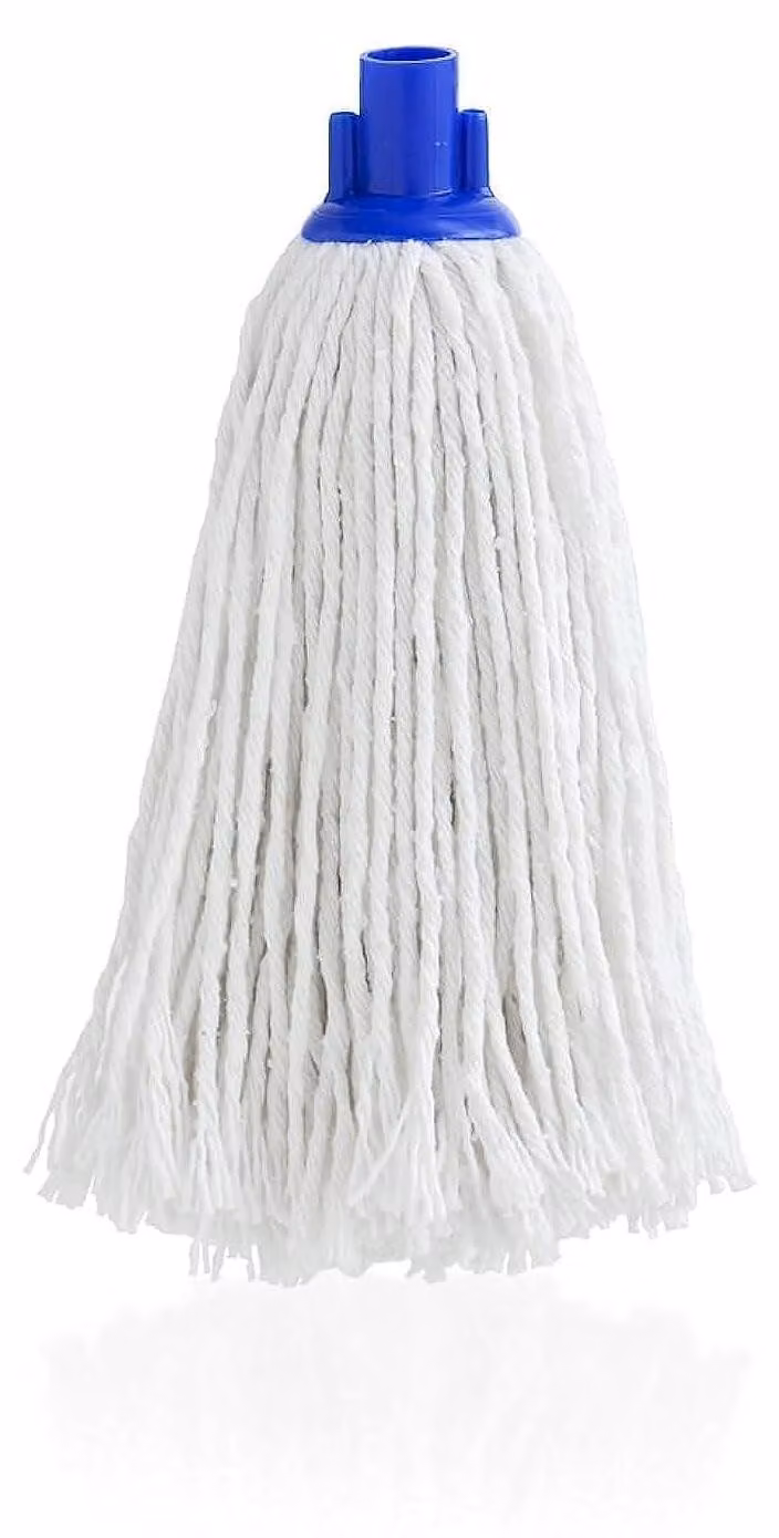 Mocio in cotone, 230 grammi, bianco, confezione da 24 pezzi