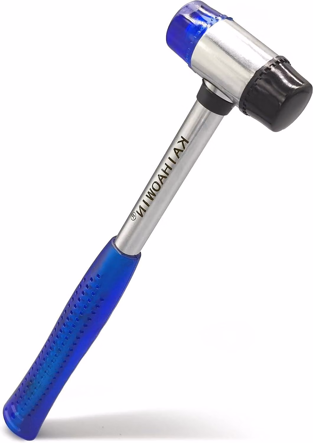 Martello in gomma piccolo, diametro 25 mm, con testa a doppia faccia e impugnatura ergonomica