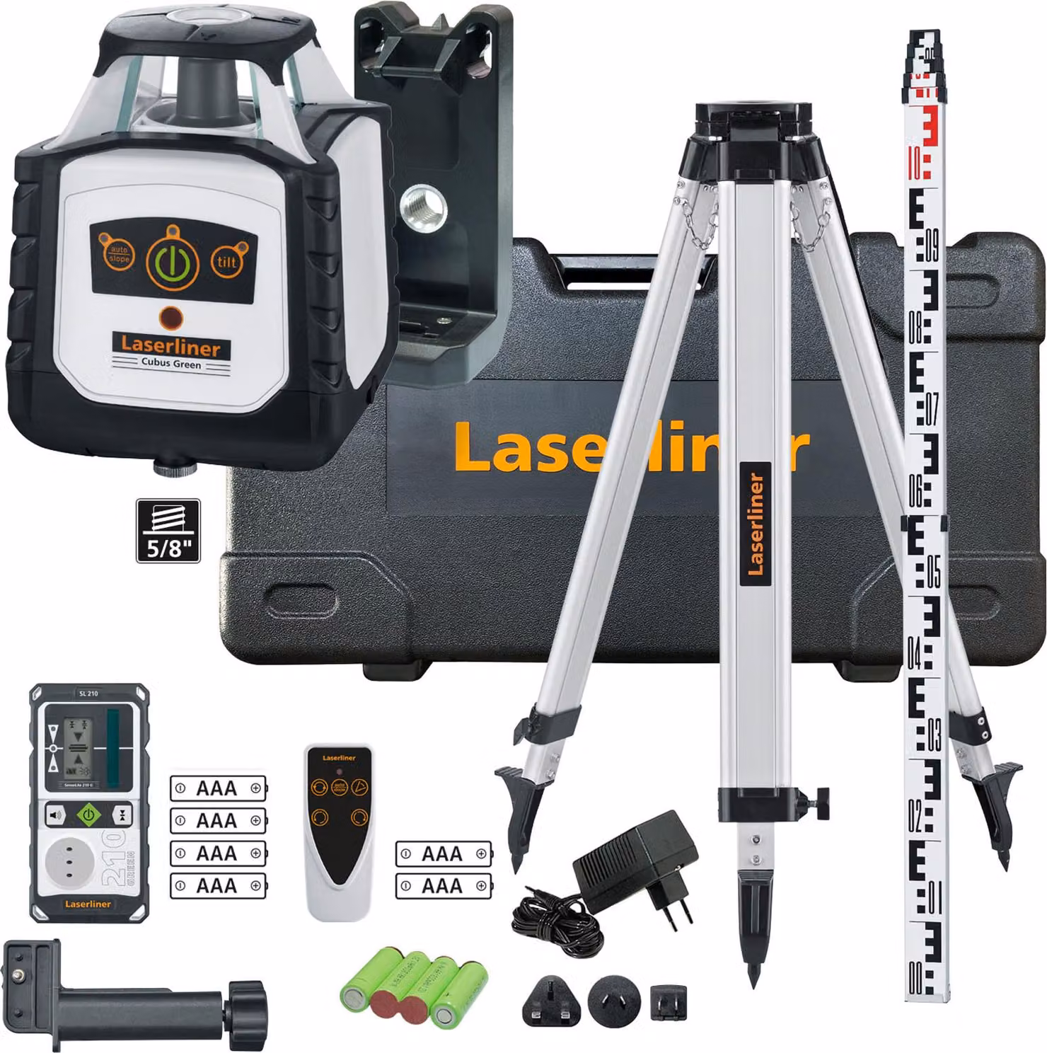 Laserliner Cubus G 210 S Set 150cm Rotationslaser komplett im Setkoffer