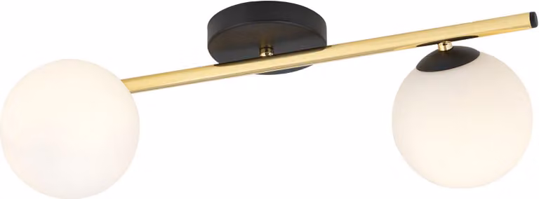 Lampada da soffitto Emibig 2xE14 10W SPLENDI con 2 paralumi bianchi 1248/2