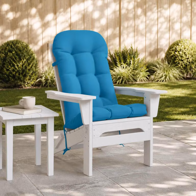 Cuscino per Lounger Sole vidaXL PUTTEN Azzurro in Poliestere Resistente ai Raggi UV