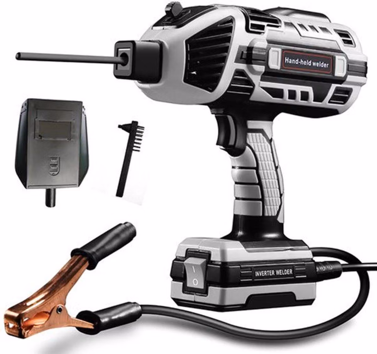 Saldatrice ad arco portatile - 4600W - 220V - Saldatrice portatile - Argento