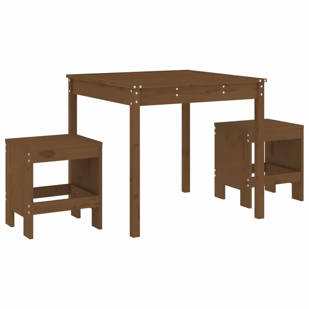 Set da Bistrot da Giardino 3 pz ambra in Legno Massello di Pino