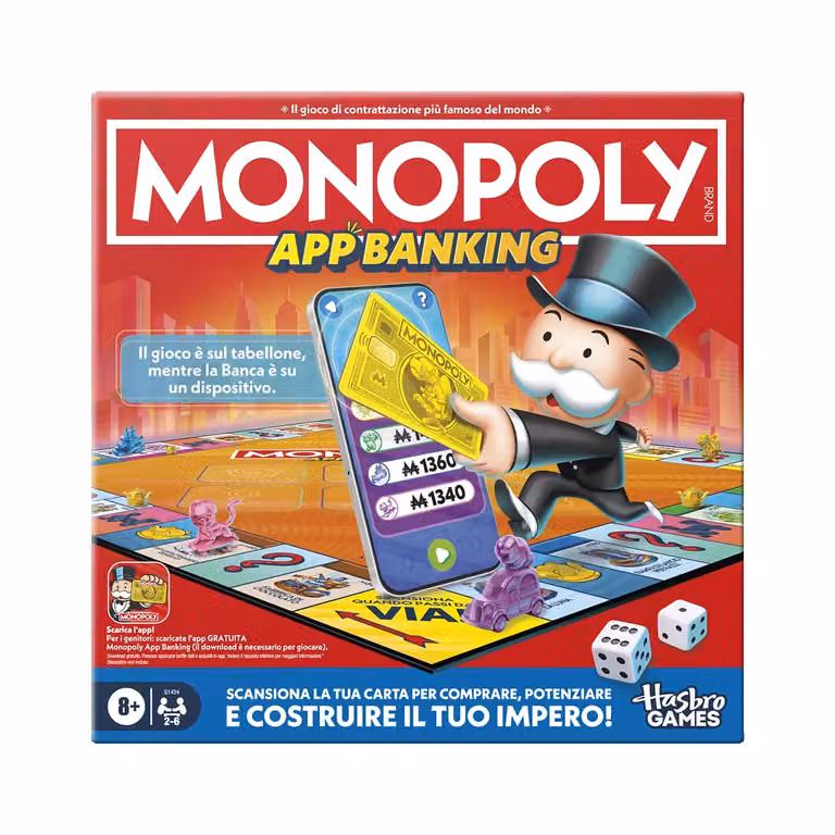 Hasbro Monopoly App Banking Gioco da Tavolo Multicolore