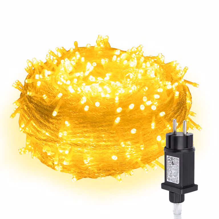 Jopassy 20M 200 LED luci fiabesche bianco caldo 8 modalità di luce festa giardino interno esterno decorazione luci di Natale IP44