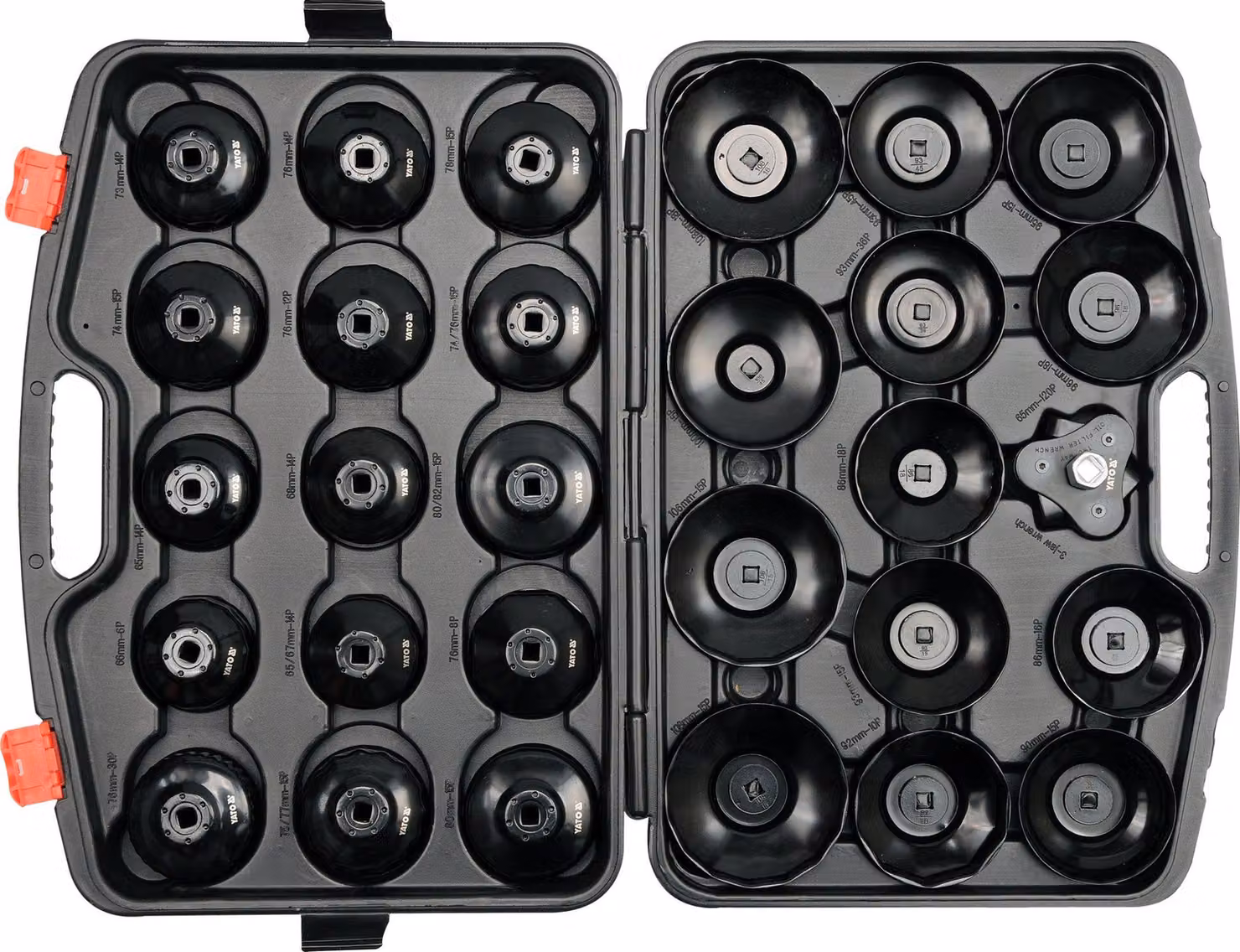 Chiave per filtro olio SET 65-120mm, 3/8" 30 pezzi