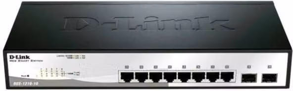 Switch di rete gestito D-Link DGS-1210-10 L2 Gigabit Ethernet 10/100/1000 Nero e Grigio