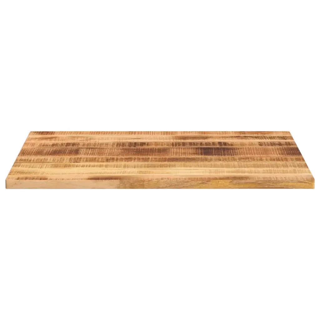 Piano per tavolo rettangolare in legno di mango marrone rustico vidaXL L: 100 cm, P: 80 cm, H: 2,5 cm – 2