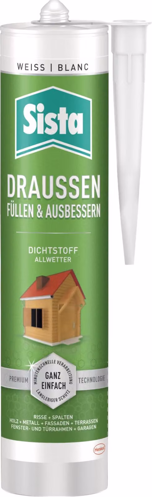 Sista SLOWS Sista Draussen Dichtstoff Allwetter Silikon weiß 280,0 ml