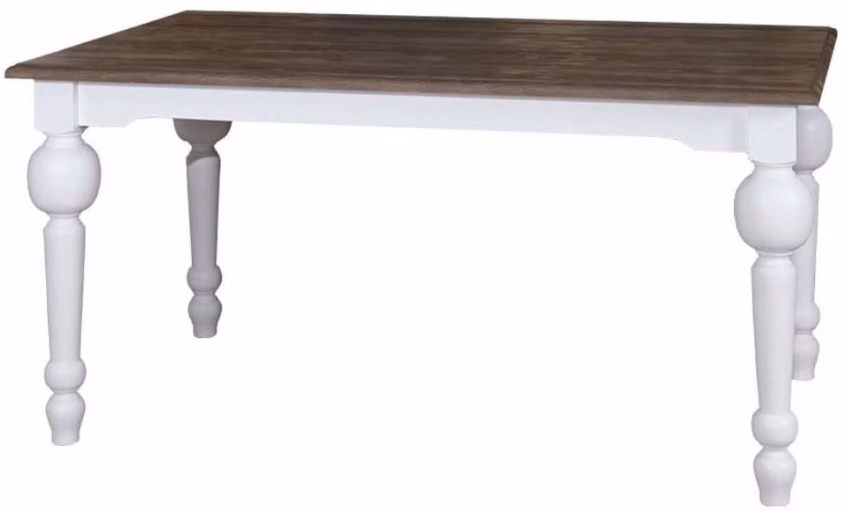 Casa Padrino tavolo da pranzo in stile country bianco / colori naturali 210 x 90 x h. 75 cm - Mobili per sala da pranzo in stile country