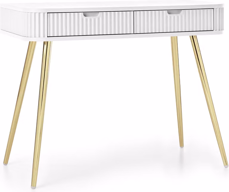 Comò da trucco, specchiera a colonna, design moderno