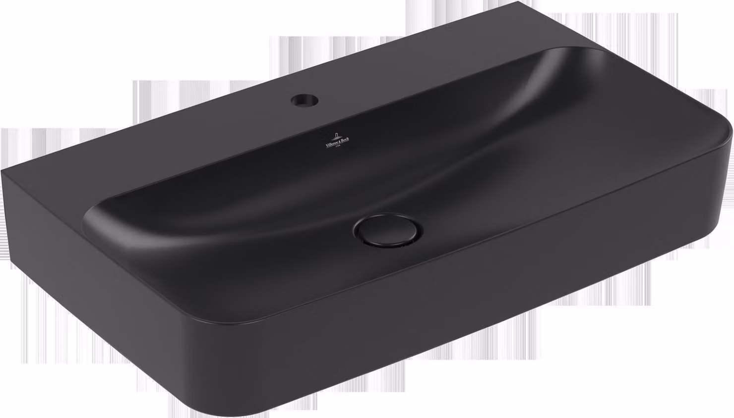 Villeroy & Boch Finion lavabo, sans trop-plein, 1 trou pour robinet, partie inférieure polie, 800x470mm, 41688LR7, 41688LR7