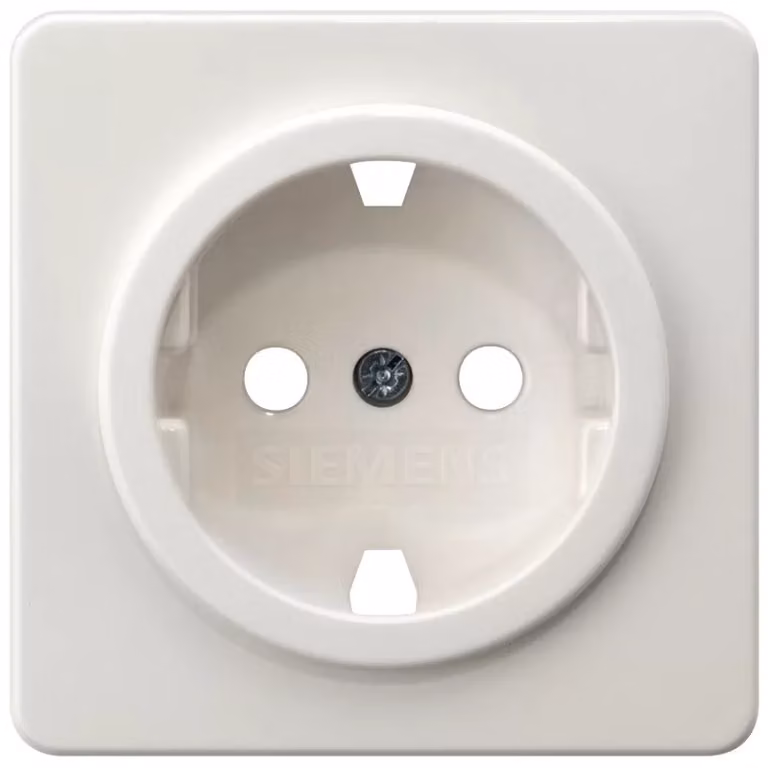 SIEMENS DELTA profil 5UH1047 65x65mm per presa Schuko bianco titanio