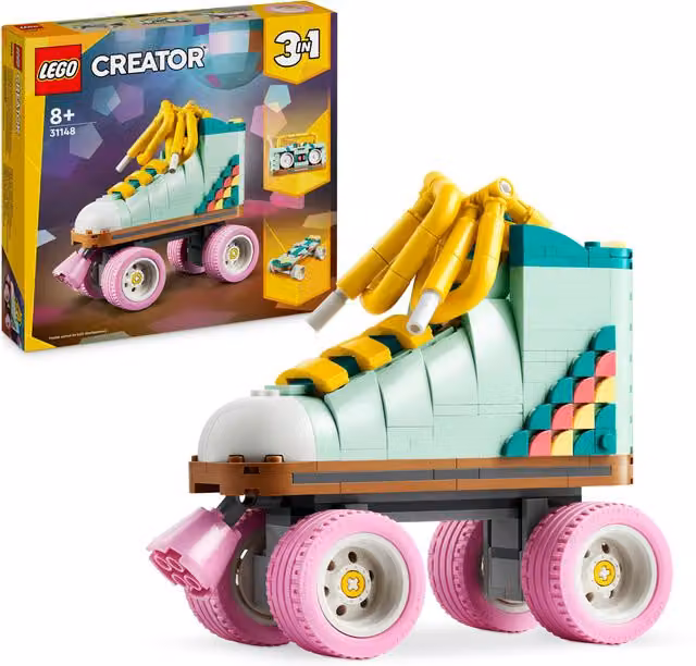 Set Lego Creator Pattini a rotelle retrò 3 in 1 multicolore