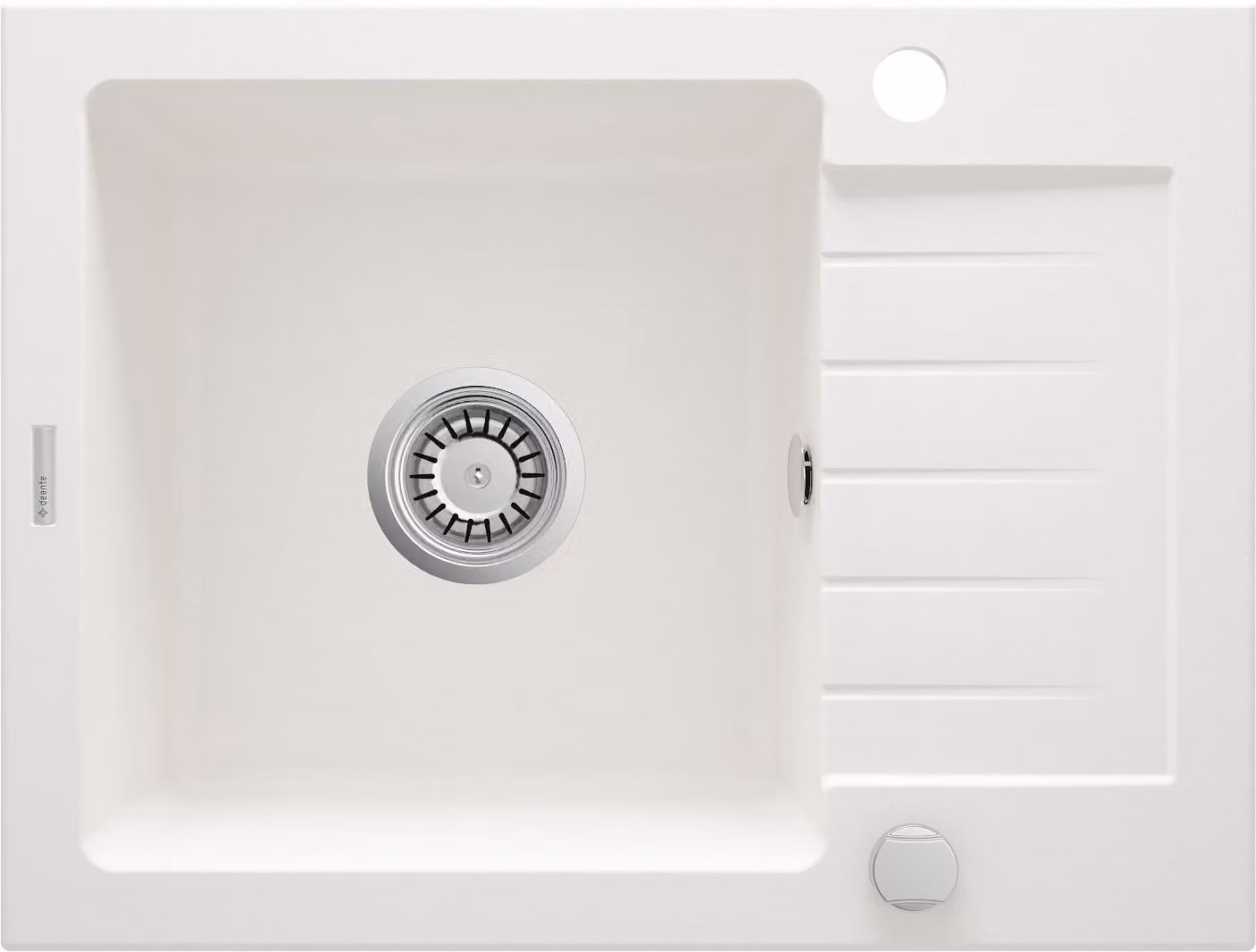 Deante | Lavello in granito a 1 scomparto - con scolapiatti - elegante e resistente - per piccole cucine