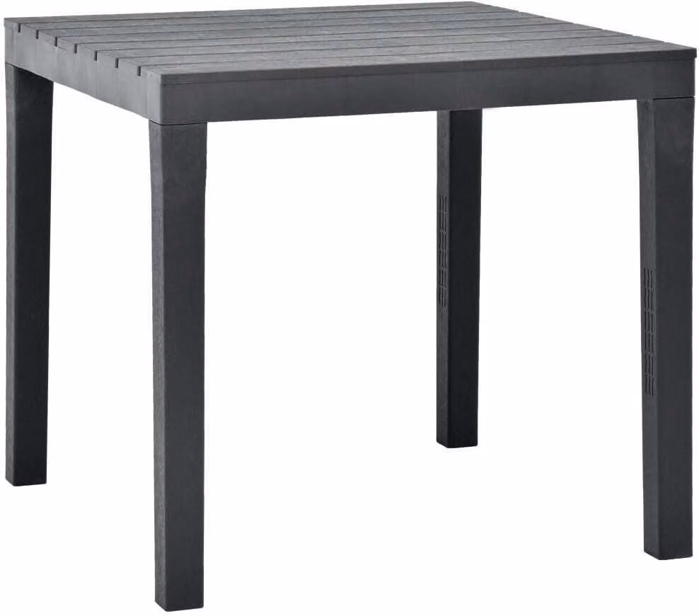 Maison Exclusive - Tavolo da giardino antracite 78x78x72 cm Plastica
