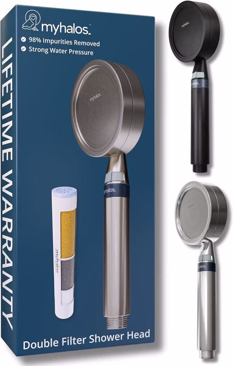 Doccia con filtro, filtraggio manuale, ideale per acque dure, per il bagno