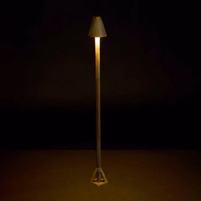 Moretti Luce Lampioncino da giardino Silva Disk, Bronzo / Ottone antico, Ottone, Campagna / Rustiche, Lampada LED da esterni