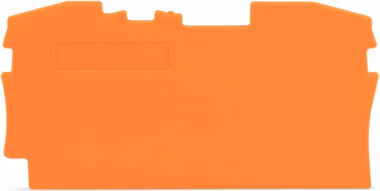 Piastra terminale e intermedia Wago, spessore 1 mm, arancione, 1 pz.