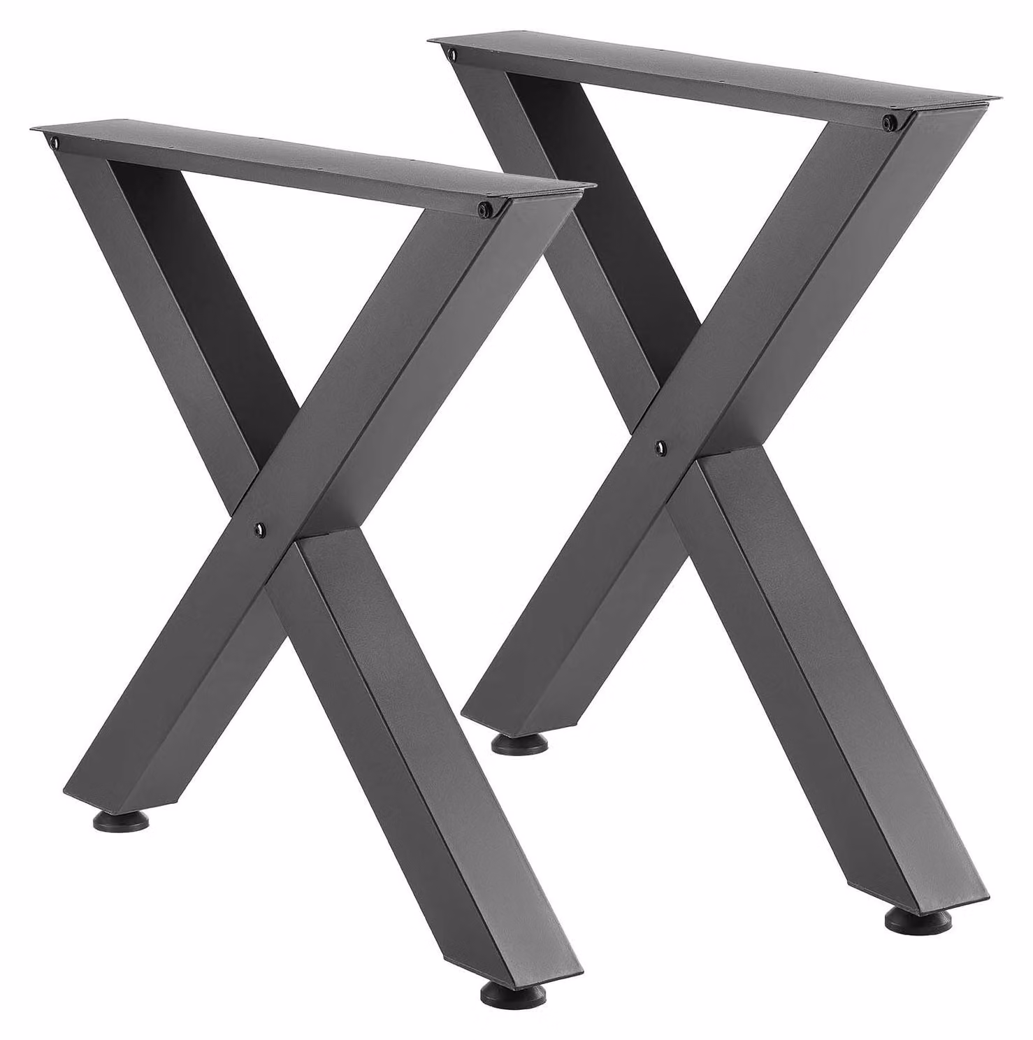 Gambe per tavolo, 750 x 790 mm (A x L), gambe in acciaio per mobili, design modulare, facile montaggio, carico massimo 1000 kg, per uso intensivo, per scrivanie da ufficio domestico, tavolini da caffè e da pranzo, banchi da lavoro, 2 pezzi, struttura a X,