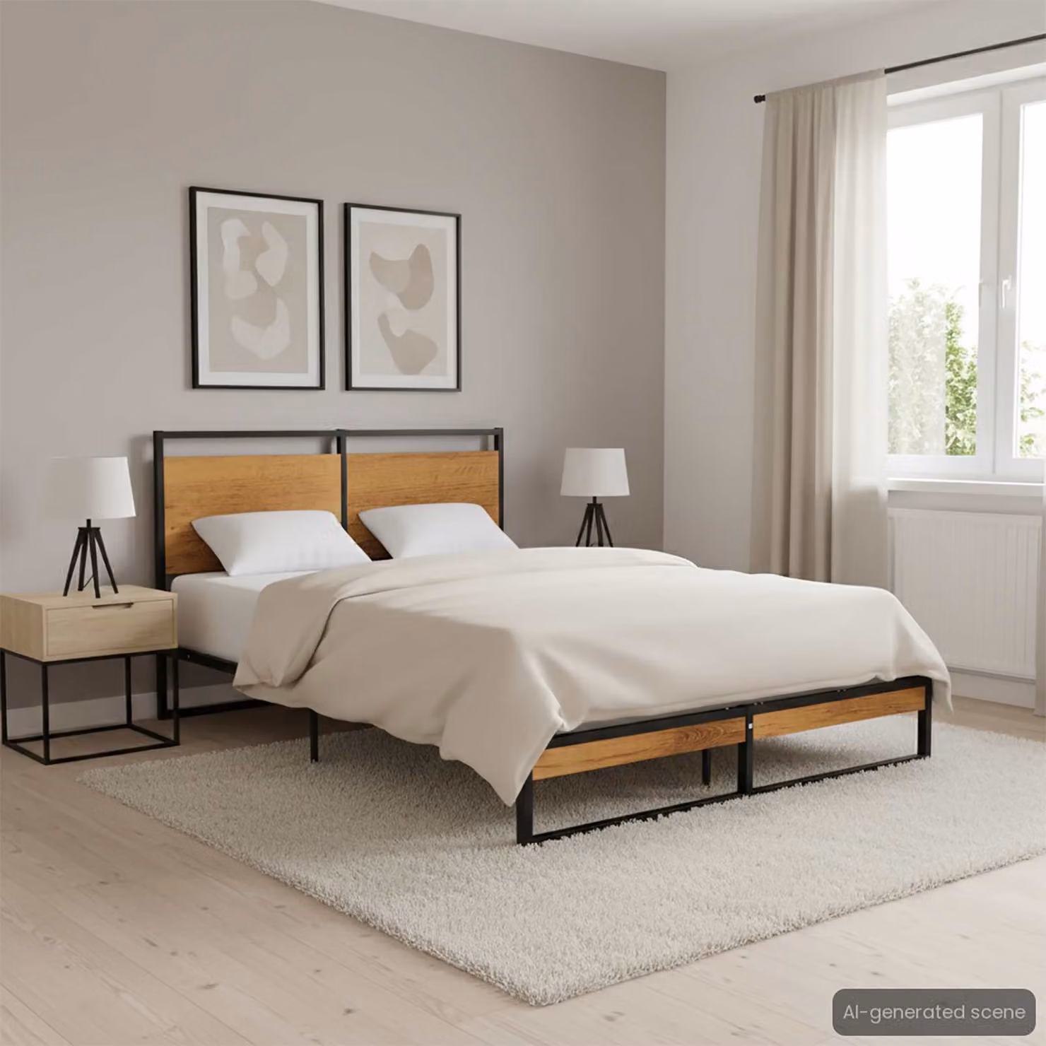 vidaXL Giroletto in Metallo 120x200 cm