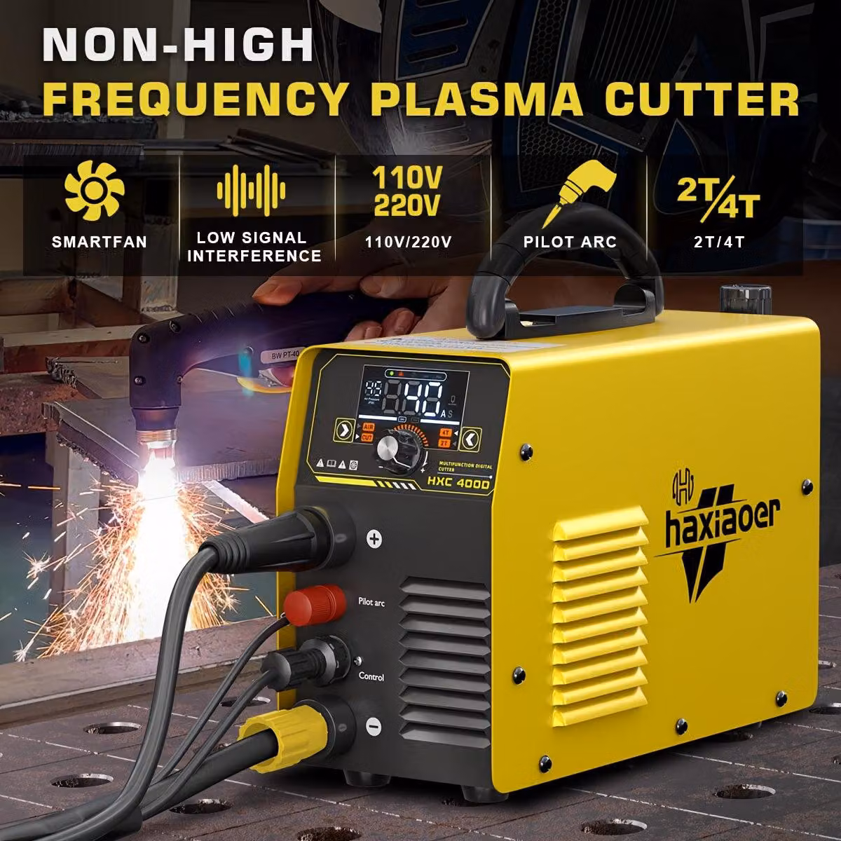 Tagliasoldatura al plasma – taglierina per metalli – macchina da taglio – spessore massimo di taglio: 25 mm – sistema di innesco ad arco pilota senza contatto – dimensioni compatte
