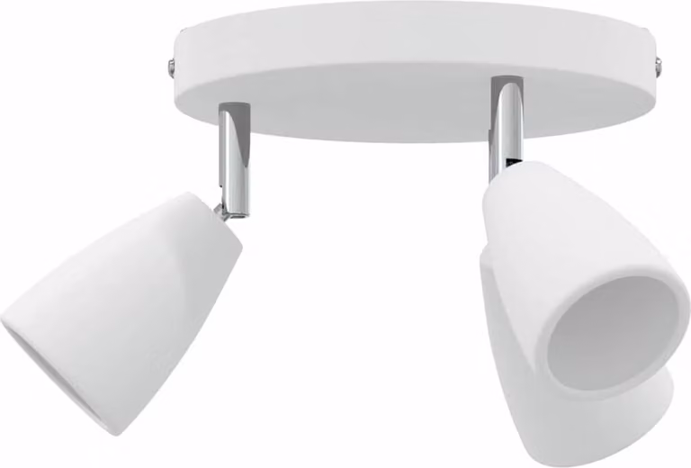 Faretto da soffitto Bianco 19 x 19 x 14,5 cm Metallo