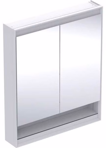 Geberit ONE armoire de toilette avec ComfortLight, 2 portes, montage apparent, avec niche, 75x90x15cm, 505.832.00.2, 505.832.00.2