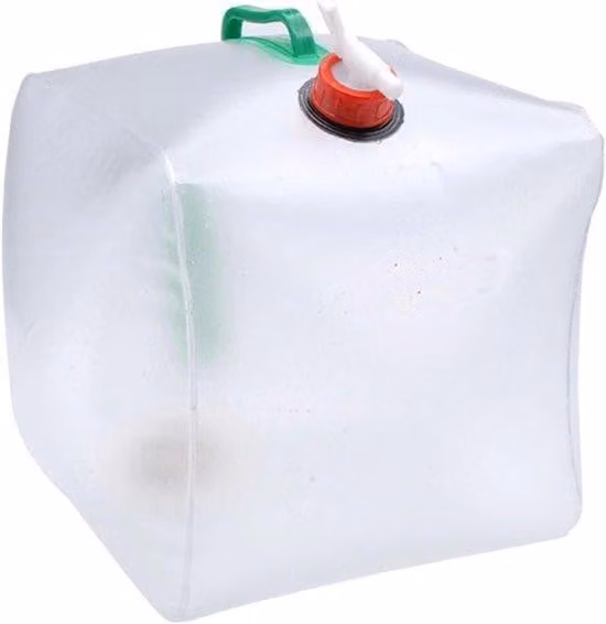 Contenitore per l'acqua con rubinetto, pieghevole, piccolo