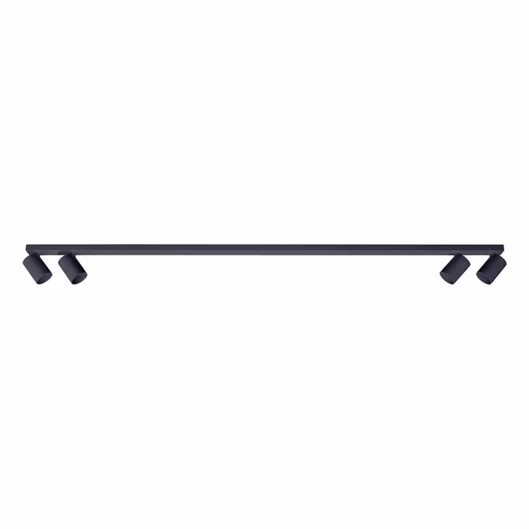 Faretto da incasso a 4 luci MALGA 4 LINE BLACK Barra IP20 4xGU10 220–240 V nero EDO777874 EDO Solutions