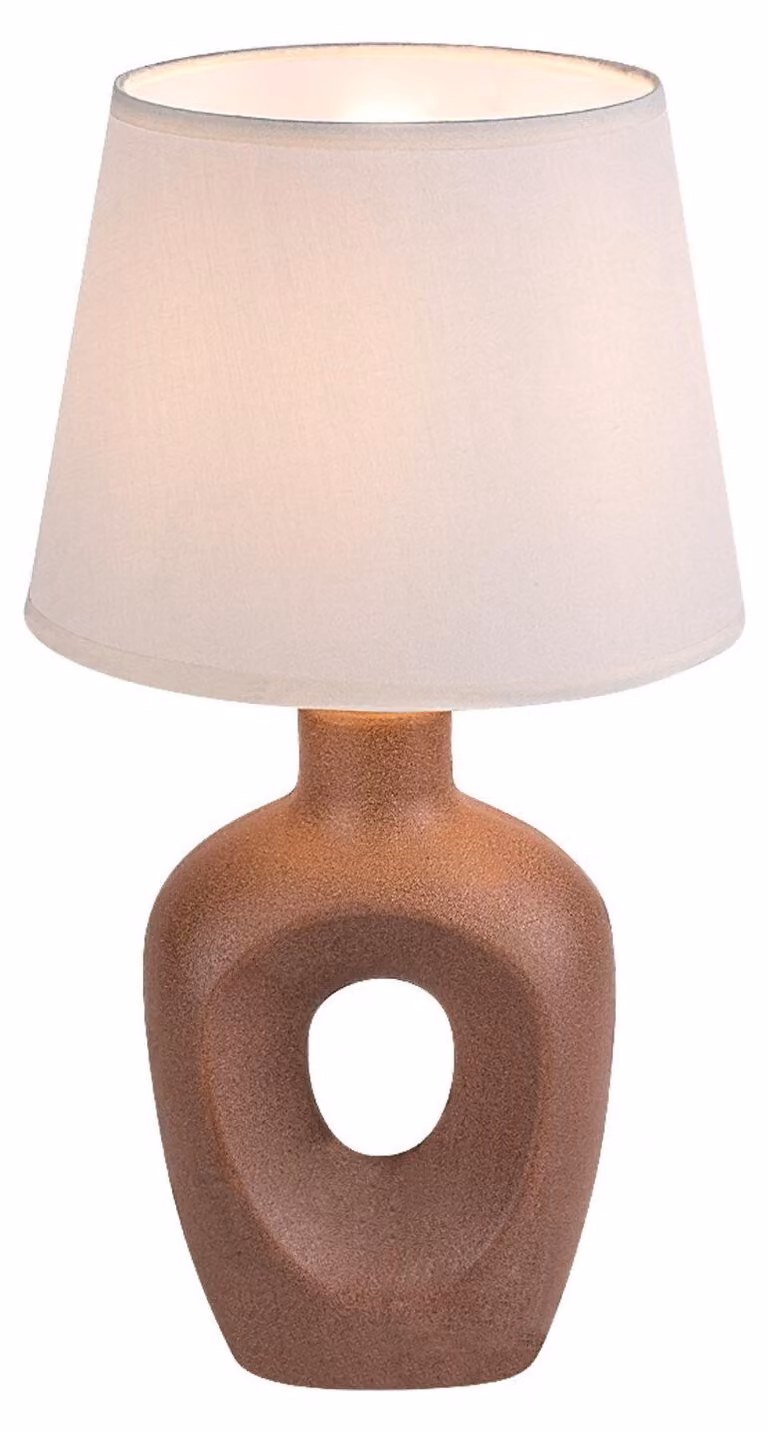 Rabalux 74080 Lampade da tavolo Madelor marrone Vetroceramica E14