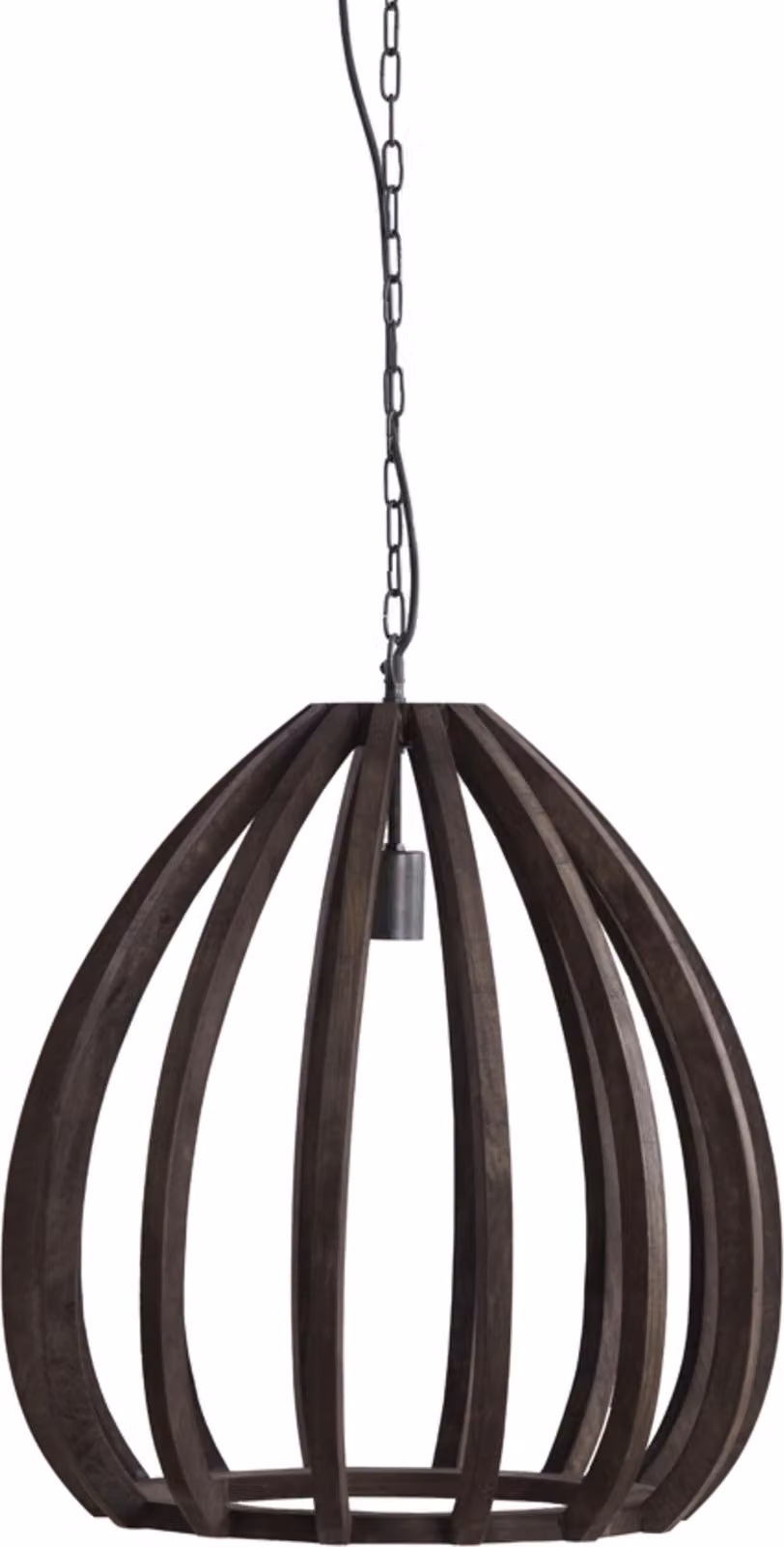 Lampada a sospensione - marrone - BARSIA - legno - E27 - 2975390 - Light & Living