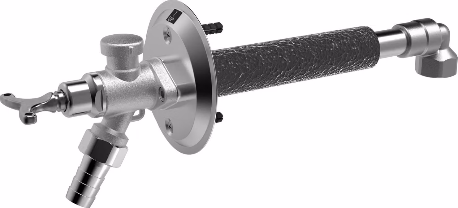 Rubinetto da parete esterno Hansa 450 mm, antigelo cromato