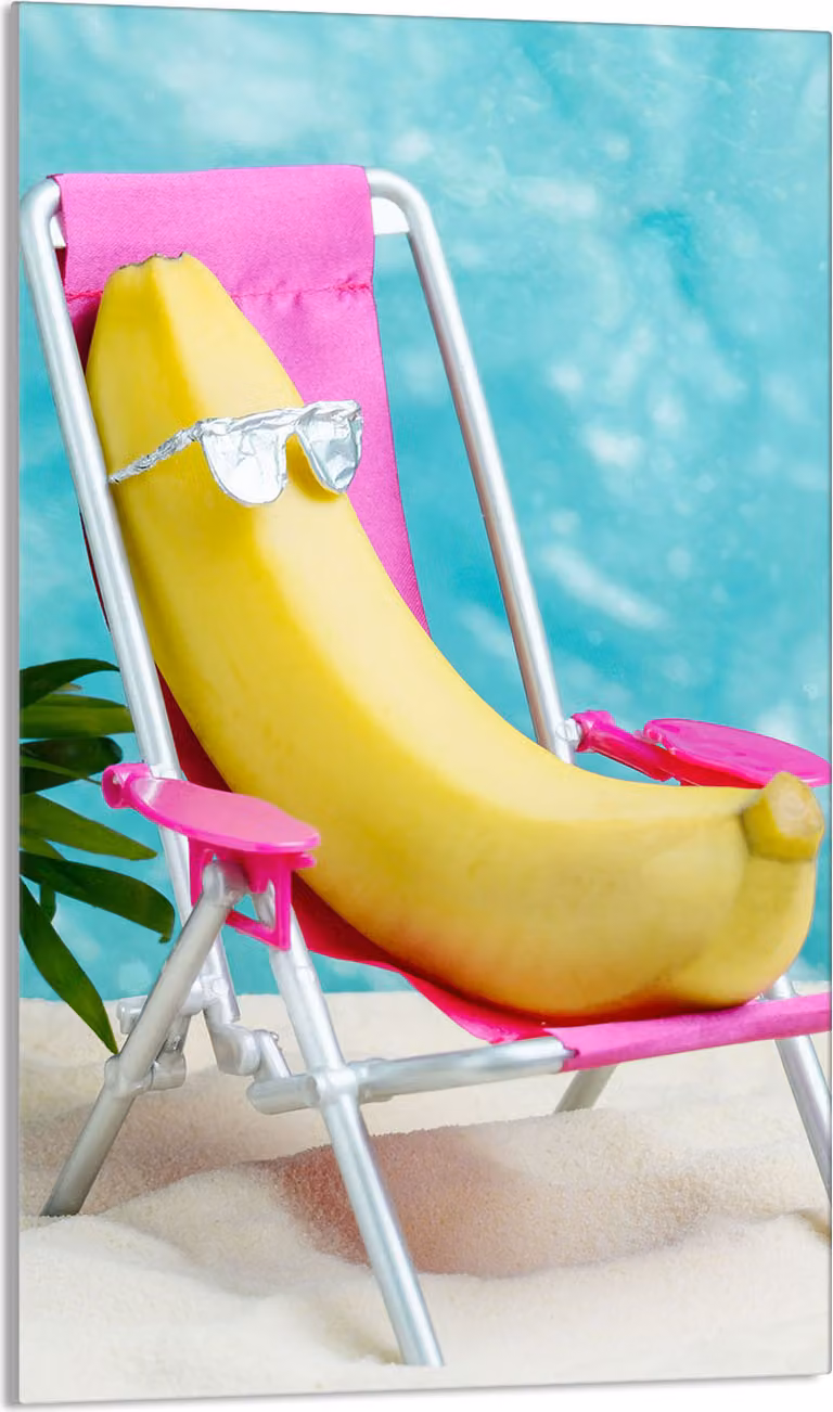 Piastra copri fornelli 30x52 Piastra copri piano cottura in Vetroceramica alzatina in vetro tagliere decorativo, banana beach