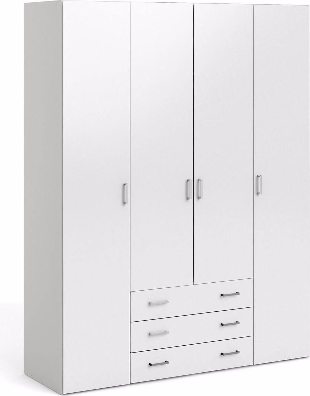 Armadio Space 70410 bianco/bianco lucido