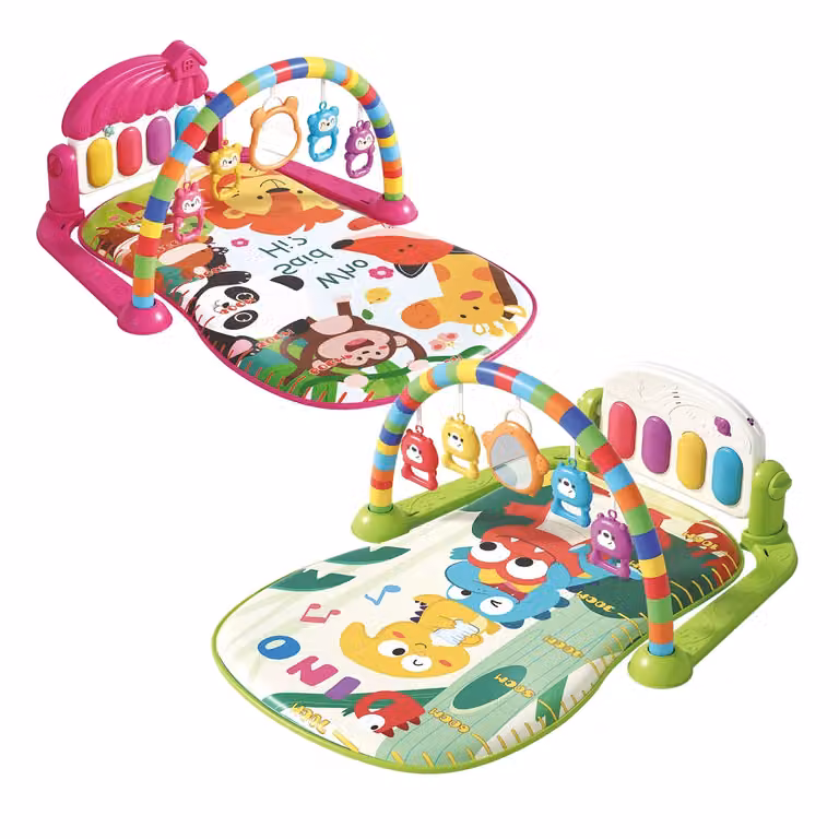 TU GIOCHI - Tappetino Musicale Gioca & Impara con Palestrina, Sonaglini e Pianoforte Multicolore per 6+ Mesi
