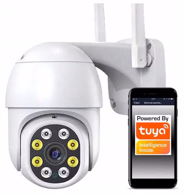 Telecamera PTZ per esterni SmartCam Tuya Google