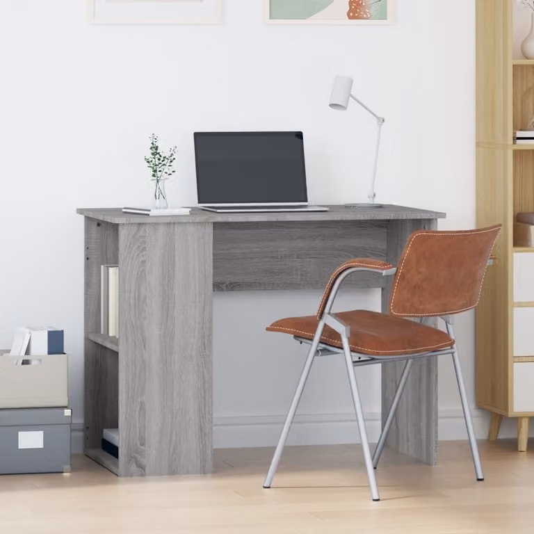 Maison Exclusive - Scrivania Grigio Sonoma 100x55x75 cm Materiale ligneo